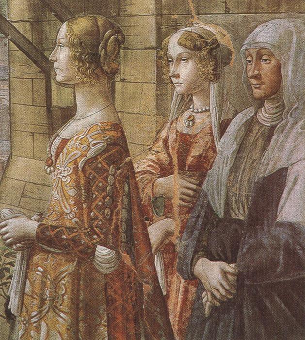 Sandro Botticelli Domenico Ghirlandaio,Stories of St John the Baptist,The Visitation (mk36) china oil painting image